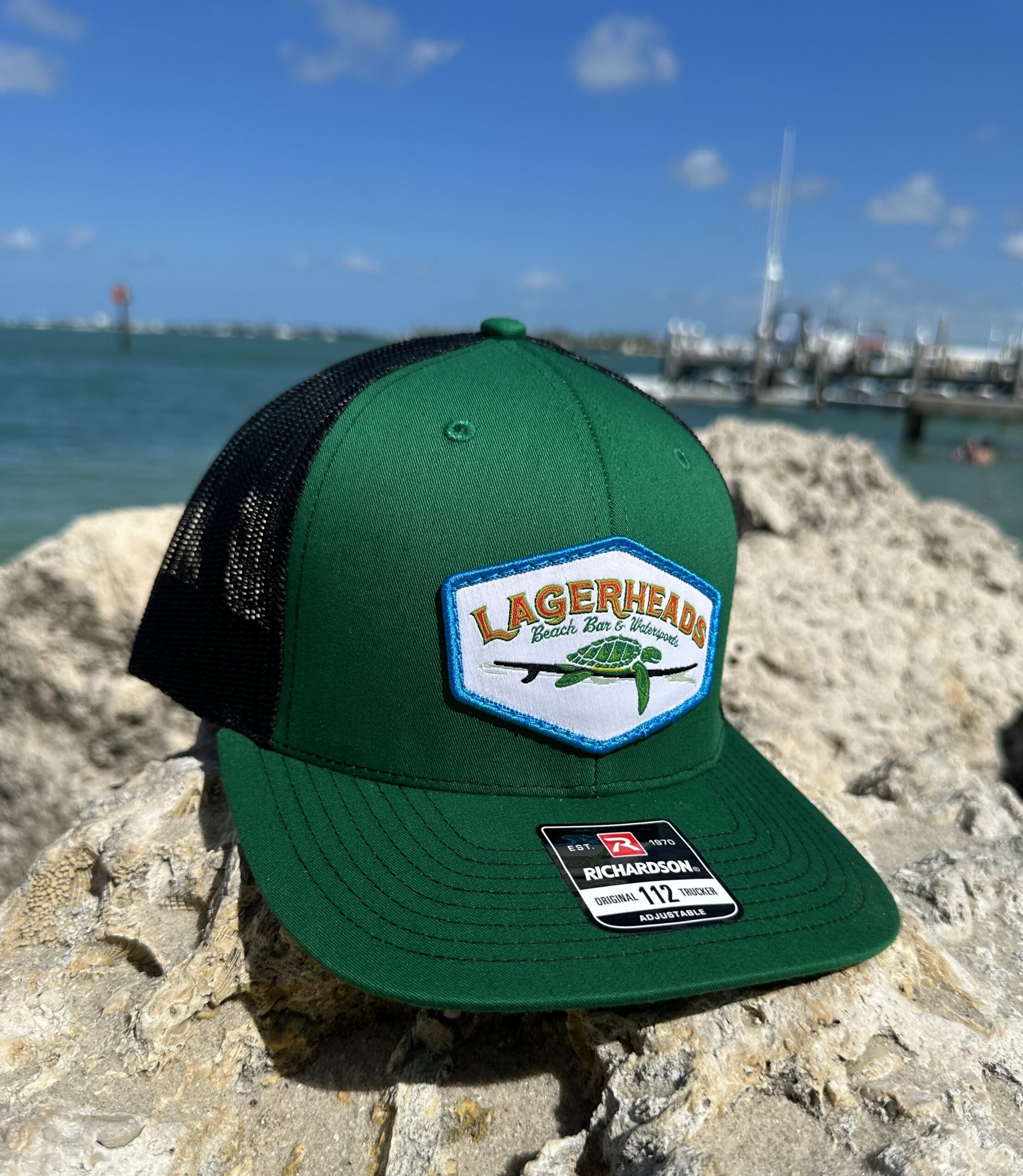 Green Patch Hat – Lagerheads Beach Bar & Watersports